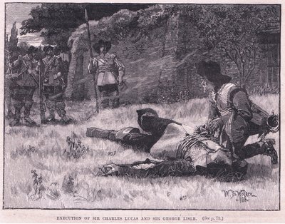 チャールズルーカス卿とジョージライル卿の処刑AD 1648 作： William Barnes Wollen