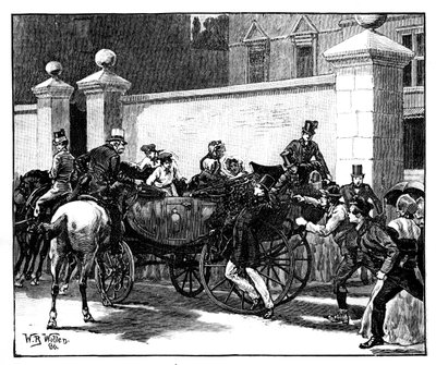 女王へのペイツアサルト、1850年、c1888。 作： William Barnes Wollen