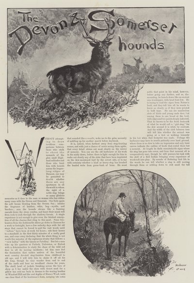 デボンとサマセットの猟犬 作： William Barnes Wollen