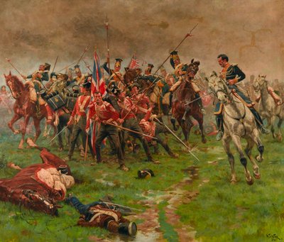 フラグ。アルブヘラ、1811年5月16日？ 作： William Barnes Wollen