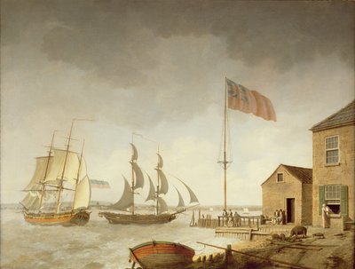 ハル、パウル沖のバルチック商船 作： William Barton