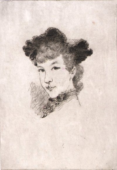 （女の頭） 作： William Baxter Closson