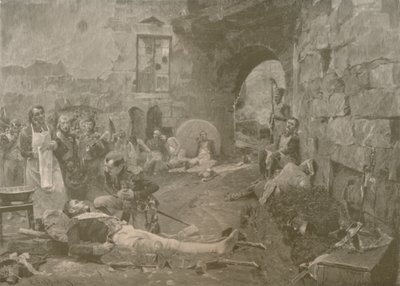 エスリングでのナポレオンとランヌ元帥」1809年、1896年 作： William Baxter Palmer Closson