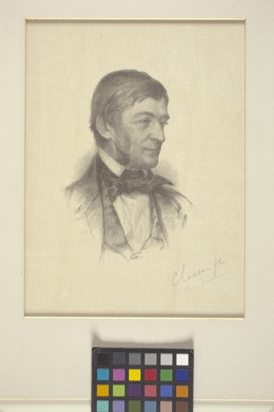 Ralph Waldo Emersonin muotokuva (puukaiverrus) 作： William Baxter Palmer Closson