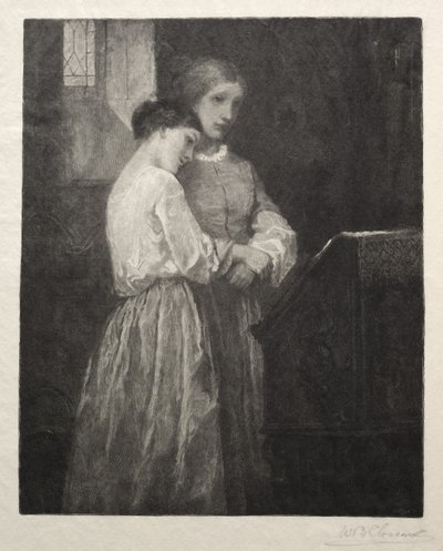 1887年の「聞き手」。 作： William Baxter Palmer Closson