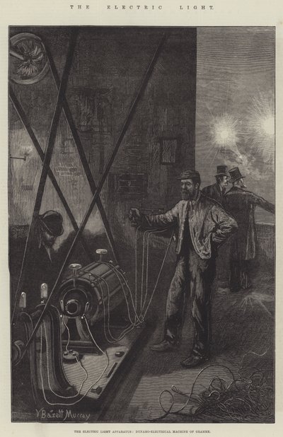 電灯器具、ダイナモ電装機 作： William Bazett Murray