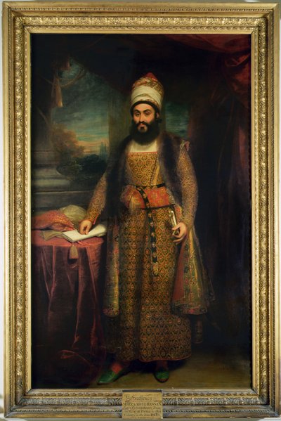 ペルシャ大使（1785-1880）、ミルザアブールハッサンの肖像1809年、ペルシャの王からイギリスに派遣 作： William Beechey