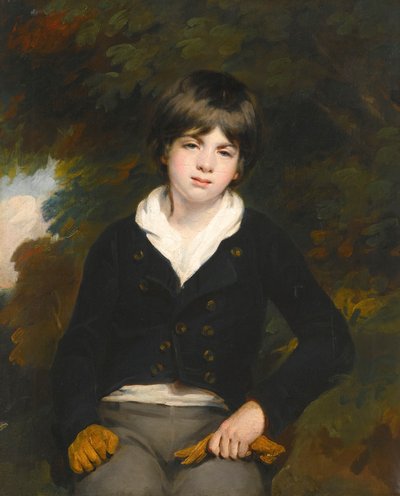 マスター・バーカーと言われる少年の肖像画 作： William Beechey