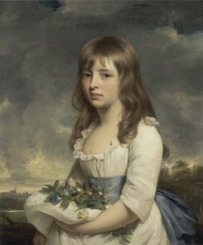少女の肖像、1790年頃（キャンバスに油彩） 作： William Beechey