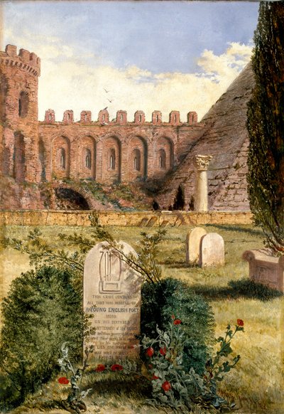 キーツの墓（1873年 作： William Bell Scott