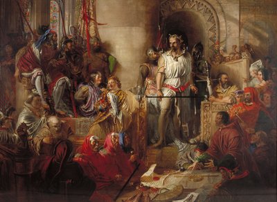 ウェストミンスターでのウィリアム・ウォレス卿の裁判」、1831～1890年頃                                        作： William Bell Scott