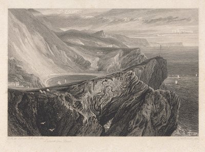 Lulworth Cove, Dorsetshire 作： William Bernard Cooke