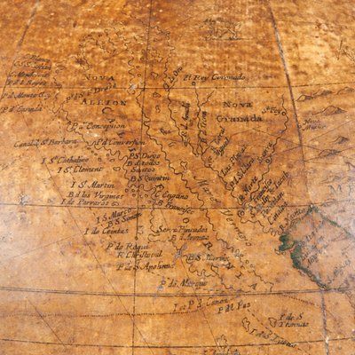 初期のイギリスの地球儀、1673年頃 作： William Berry