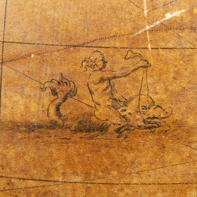 初期のイギリスの地球儀、1673年頃 作： William Berry