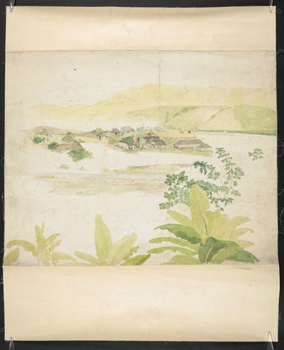 ラッキー バレー エステート、クラレンドン、ジャマイカの水彩画 作： William Berryman