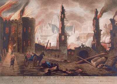 Ludgate, Great Fire of London, London, 1792年 作： William Birch