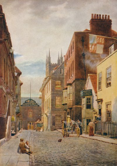 教会通り、南向き、c1900 作： William Biscombe Gardner