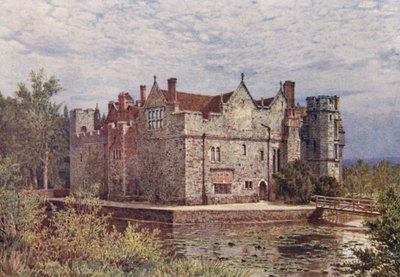 ヒーヴァー城（カラーリトグラフ） 作： William Biscombe Gardner