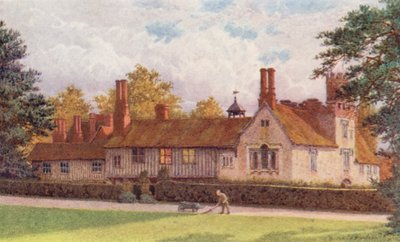 テラスからのイグザム・モート（カラーリトグラフ） 作： William Biscombe Gardner