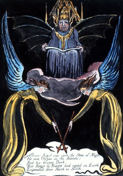 アルビオンの天使が舞い降りた 作： William Blake