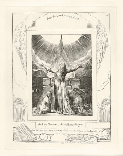 そして私の召使の仕事はあなたのために祈ります、1825 作： William Blake