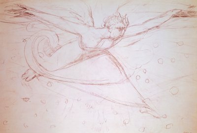 ウィリアム・ブレイク（1757-1827）が描いた「歩く天使 作： William Blake