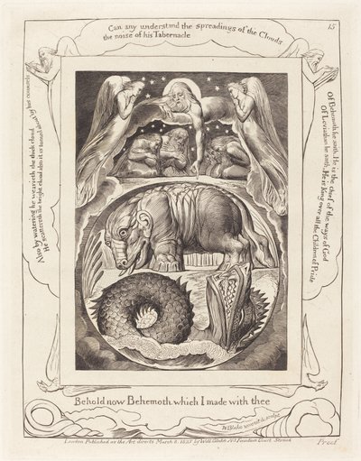ベヒーモスとリヴァイアサン 作： William Blake