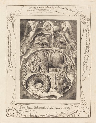 ベヒーモスとリヴァイアサン 作： William Blake