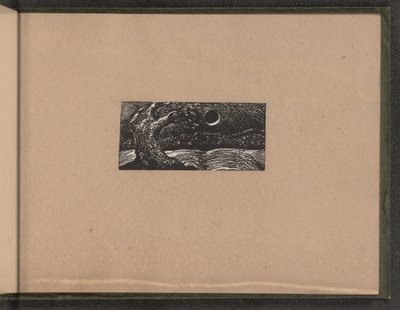 吹き飛ばされた木と干からびた作物（1821年 作： William Blake