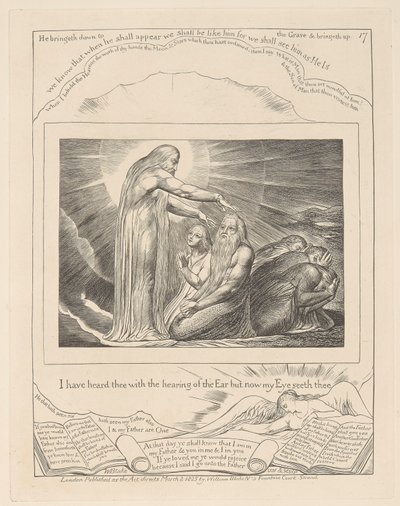 Jobin kirja, levy 17, Kristuksen näky 作： William Blake