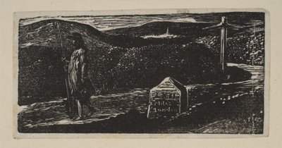 Colinetsジャーニー、マイルストーンマークLXIIマイルからロンドンまで、ソーントンズパストララルオブV ...、1821年。 作： William Blake