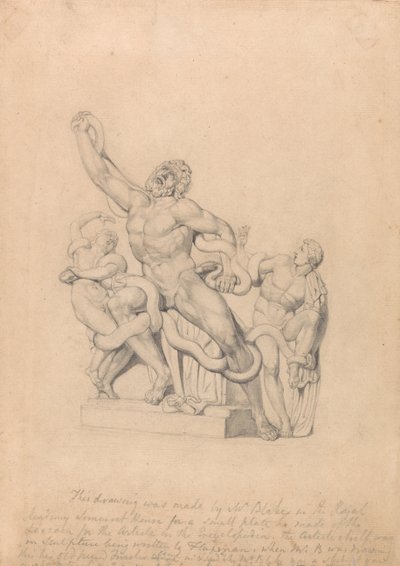ReesのCyclopædia用のLaocoönのコピー 作： William Blake