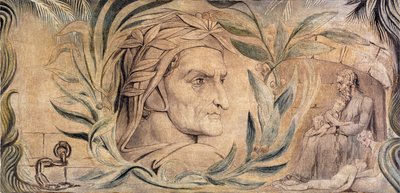 ダンテ・アリギエーリ 1800-03年頃 （キャンバスにテンペラ、ペン、インク） 作： William Blake
