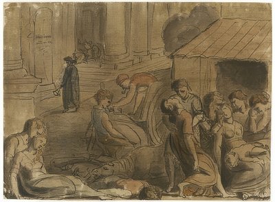 ロンドンの大災害。 1779年頃 作： William Blake