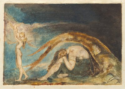 ティララタの夢 [「アメリカ」より、プレート d をキャンセル] 作： William Blake