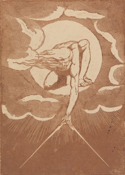 ヨーロッパ。予言、口絵の証拠の印象 作： William Blake