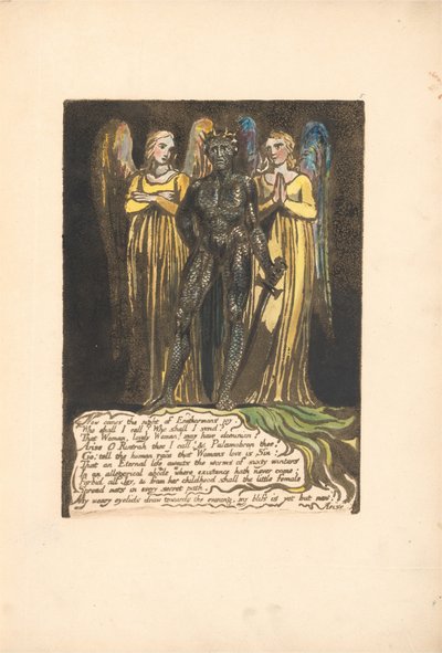 ヨーロッパ。予言、プレート7、今夜が来る。 。 。 。 （ベントレー8） 作： William Blake