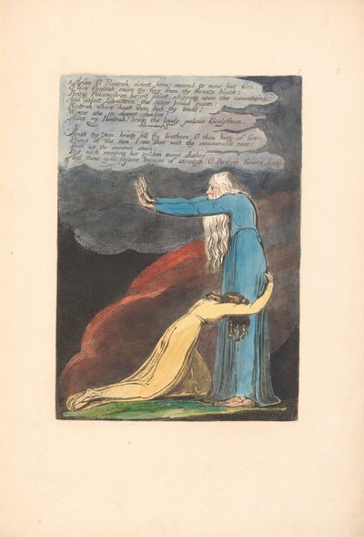 ヨーロッパ。予言、プレート9、Arise ORintrah。 。 。 。 （ベントレー11） 作： William Blake