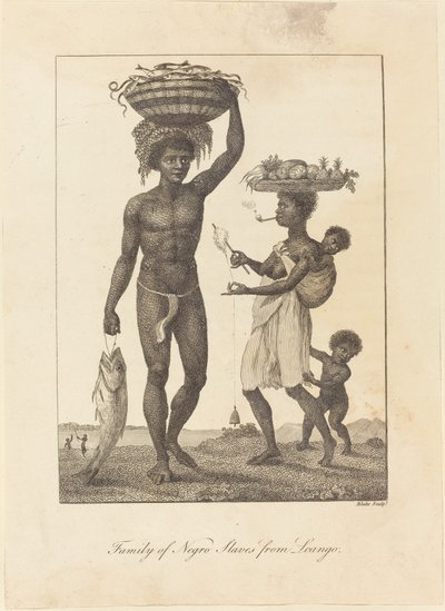 Família de Escravos de Loango, 1793. 作： William Blake