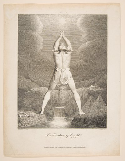 エジプトの受精 エラスムス・ダーウィン、植物園、1791年 作： William Blake