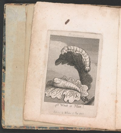 子供のための。パラダイスの門、プレート1、口絵、人間とは！ 作： William Blake