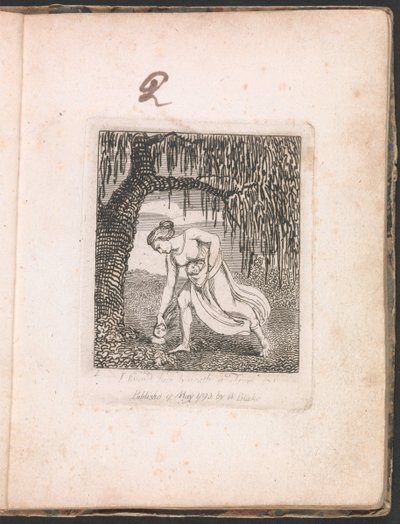 子供のための。パラダイスの門、プレート3、私は彼を木の下で見つけました 作： William Blake