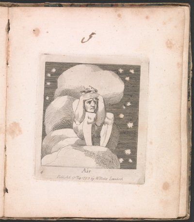 子供のための。楽園の門、プレート6、空気 作： William Blake
