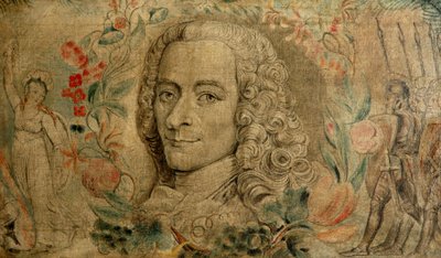 フランソワ・マリー・アルエ・ド・ヴォルテール 1800年頃（テンペラ、カンヴァス） 作： William Blake