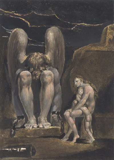 「アメリカ：予言」の口絵 作： William Blake