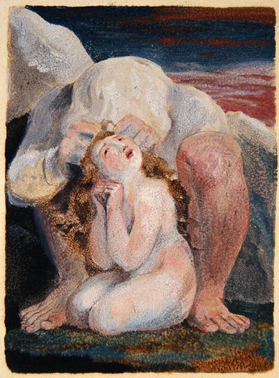 アハニアの書」の扉絵 作： William Blake