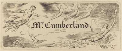 ジョージ・カンバーランドのカード 作： William Blake