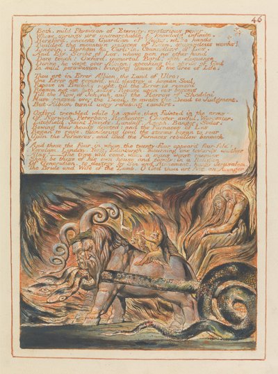 エルサレム、プレート46、バス、穏やかな医師... 作： William Blake