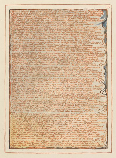 エルサレム、プレート55、無視する人たち…。 作： William Blake