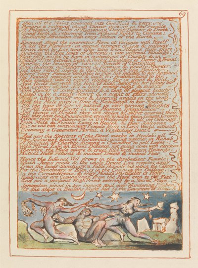 エルサレム、プレート69、それからすべての男性.... 作： William Blake
